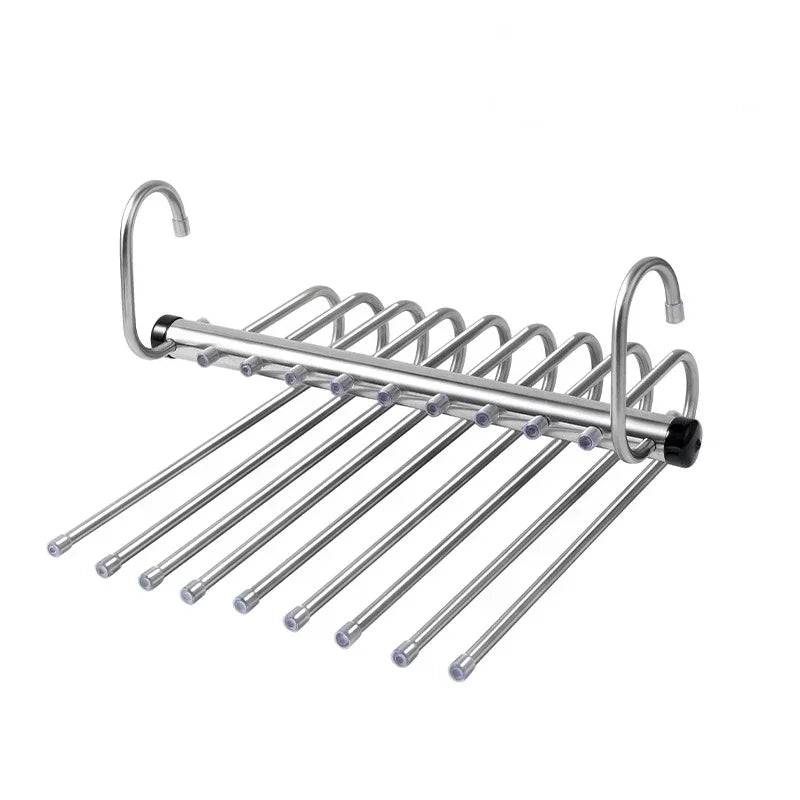 Wall-Mounted Folding Clothes Rack