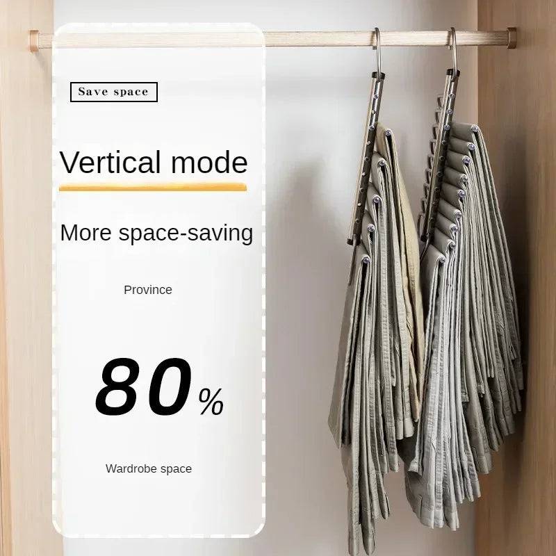 Wall-Mounted Folding Clothes Rack