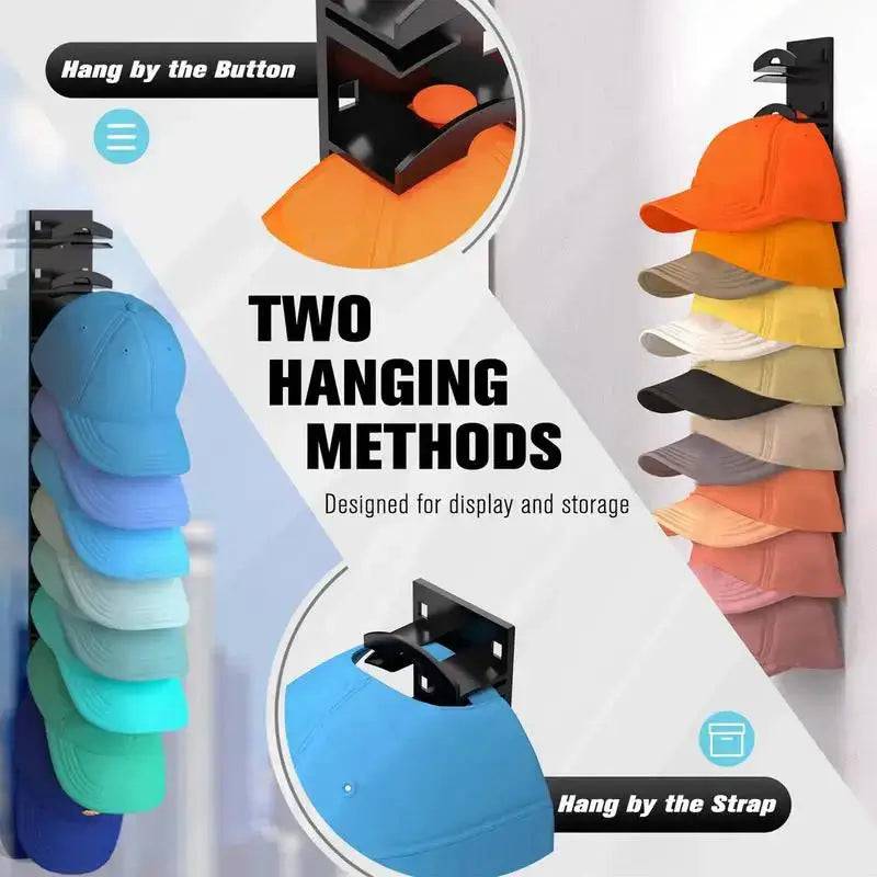 Ten Grid Wall Mounted Hat Rack