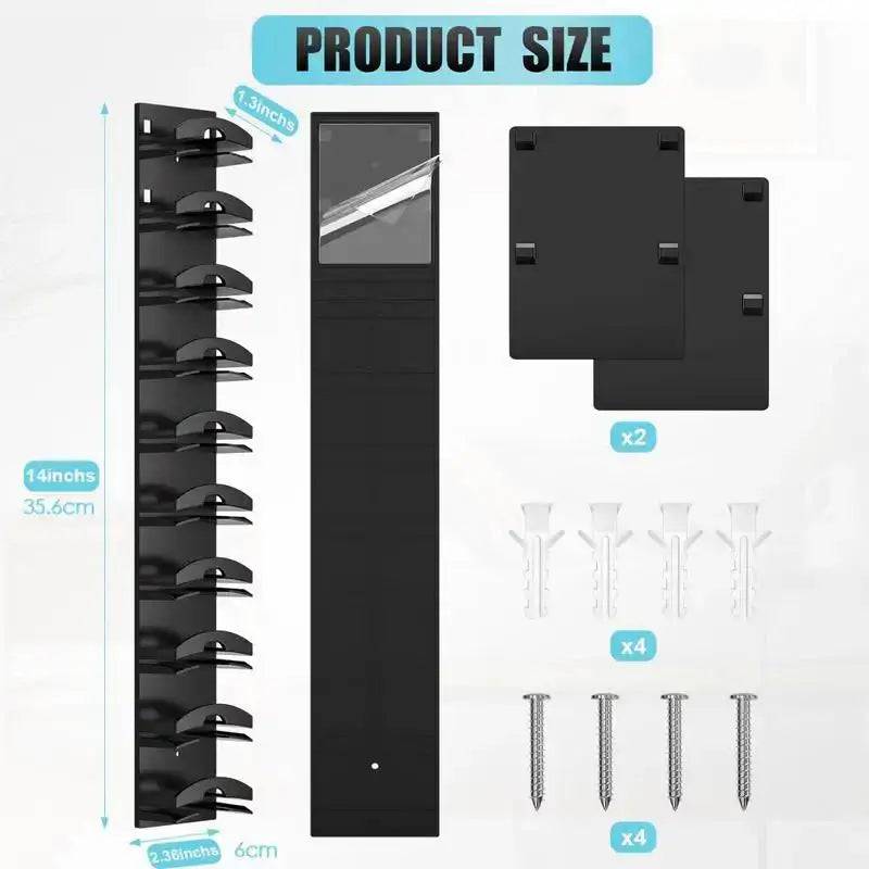 Ten Grid Wall Mounted Hat Rack