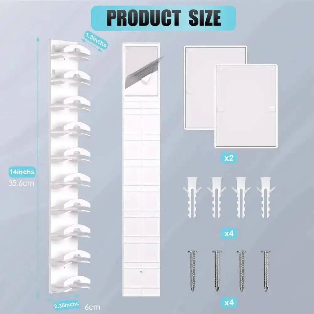 Ten Grid Wall Mounted Hat Rack