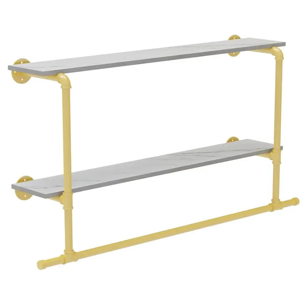 Wall-Mounted Industrial Pipe Clothing Rack