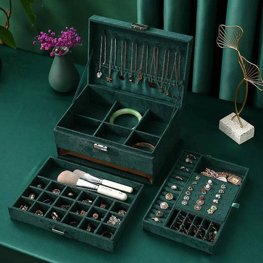 3-Layer Vintage Jewellery Box Organiser