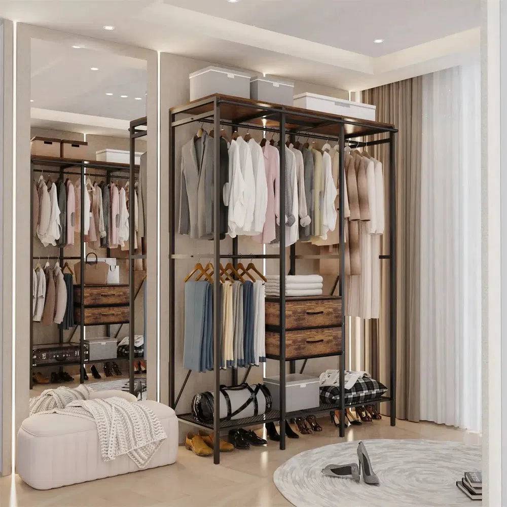 Industrial Clothes Wardrobe with Storage