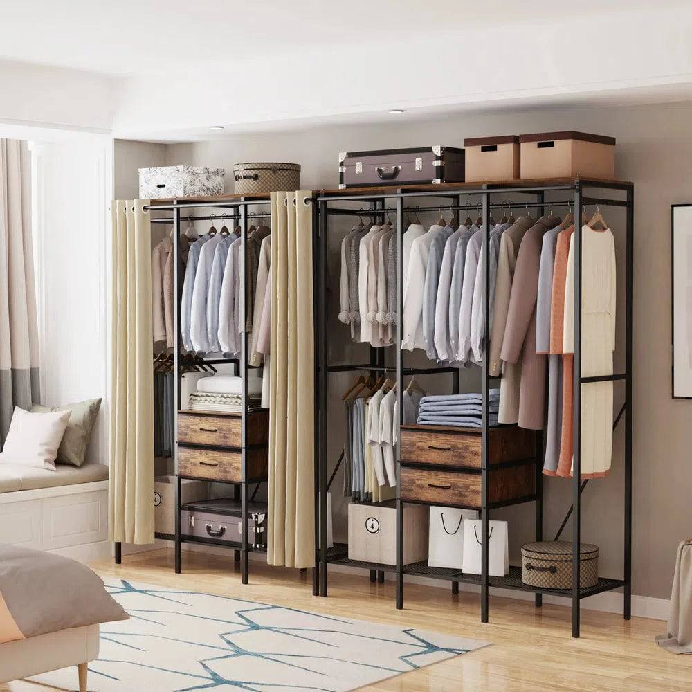 Industrial Clothes Wardrobe with Storage