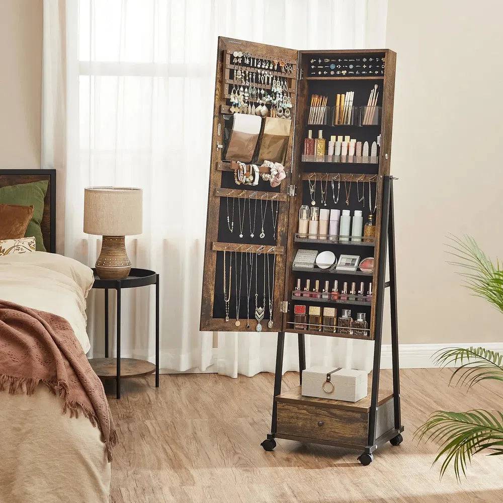 Modern Jewellery Cabinet with Mirror