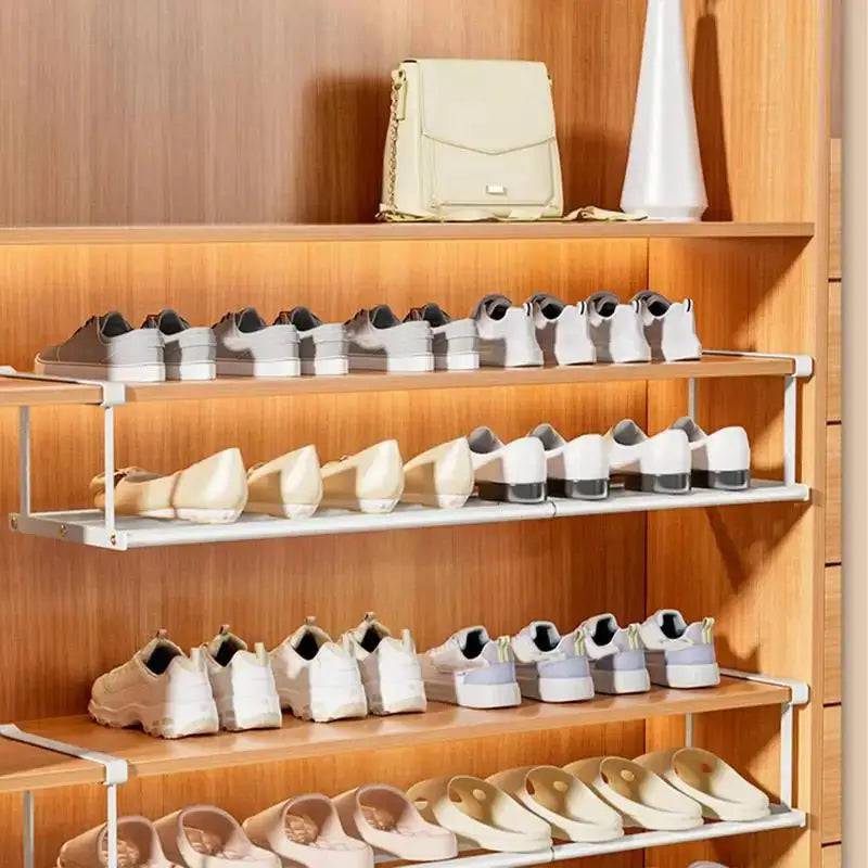 Retractable Shoe Rack & Hanging Basket Organiser