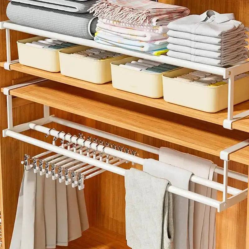 Retractable Shoe Rack & Hanging Basket Organiser