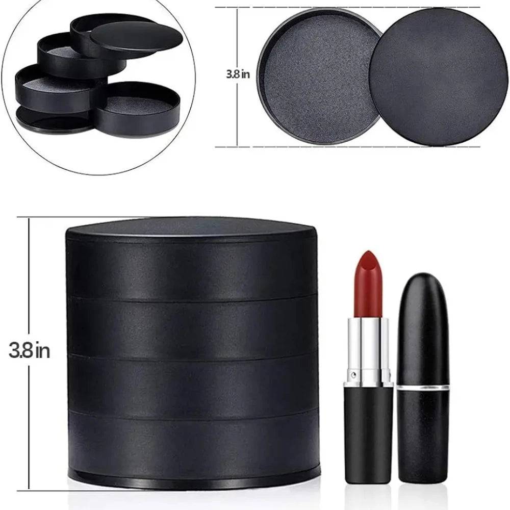 Rotating Jewellery Storage Box with Lid