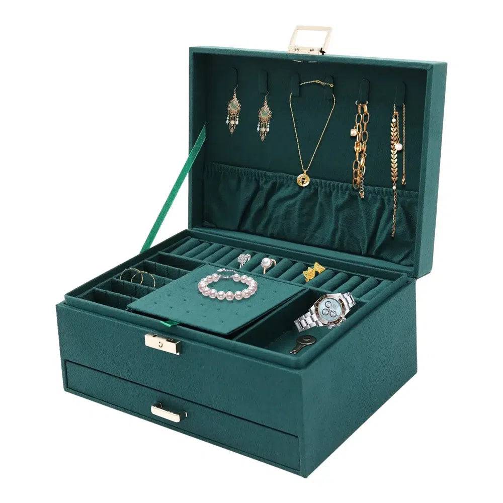 Three-Layer Large Capacity Jewellery Storage Box Organiser