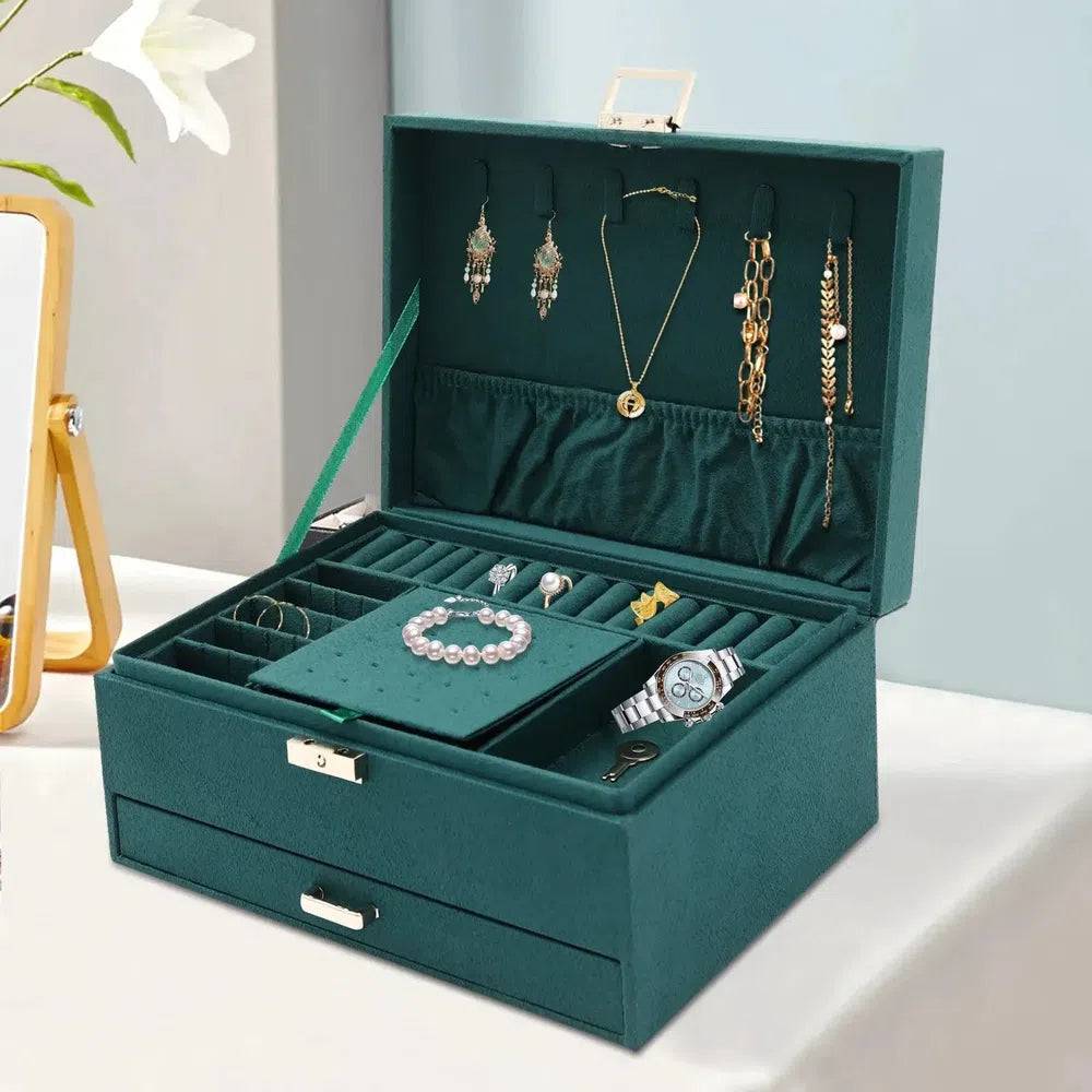 Three-Layer Large Capacity Jewellery Storage Box Organiser