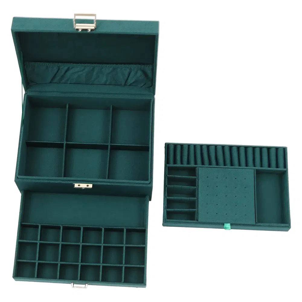 Three-Layer Large Capacity Jewellery Storage Box Organiser