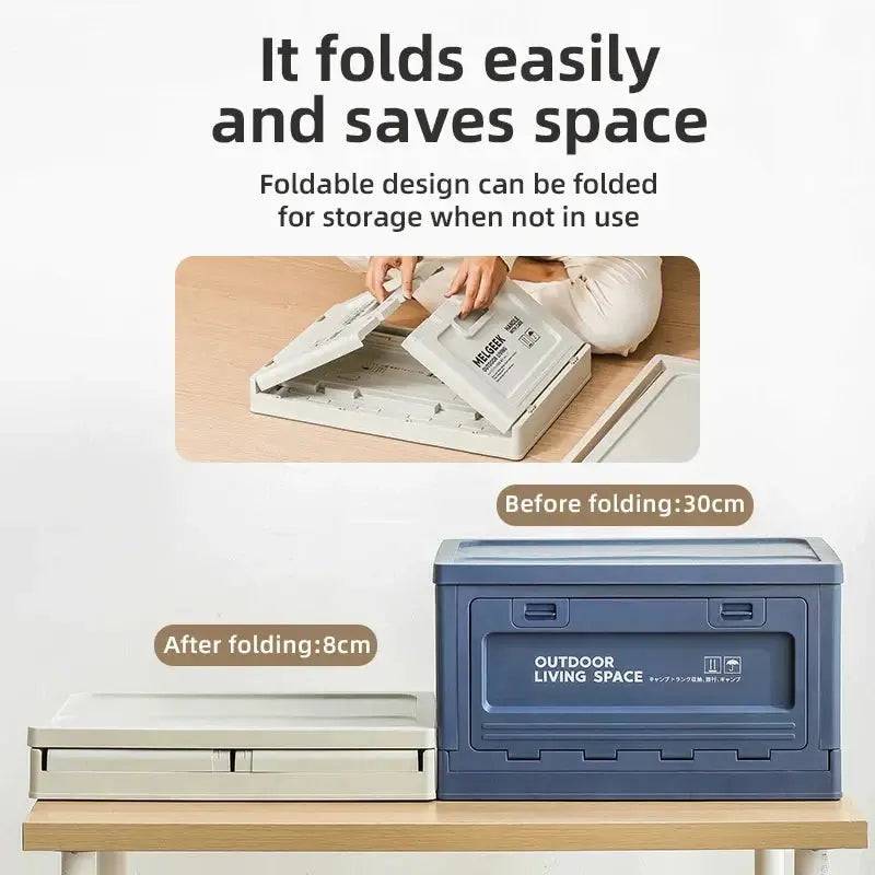 Multi-Use Storage Box with Wooden Lid