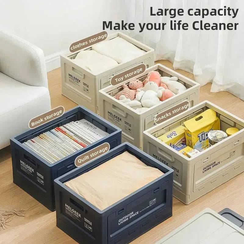 Multi-Use Storage Box with Wooden Lid