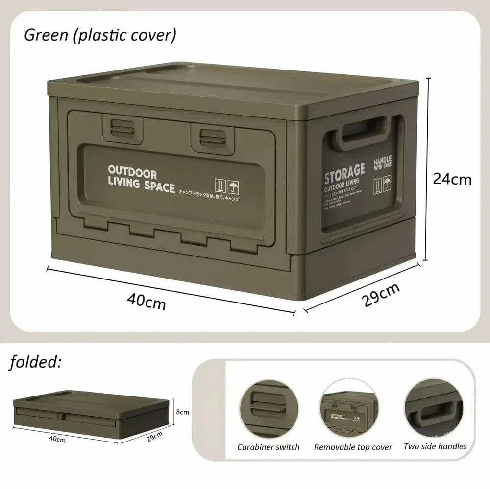Multi-Use Storage Box with Wooden Lid