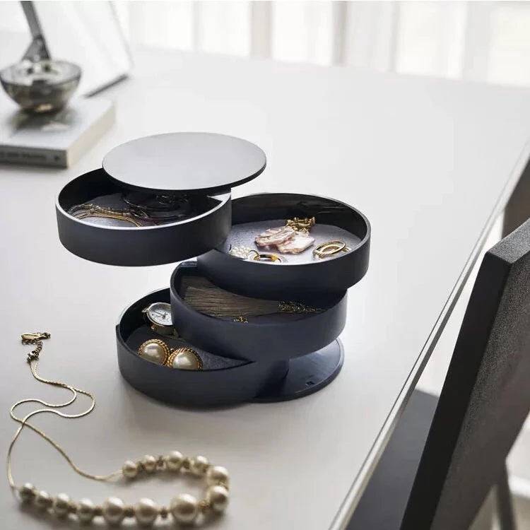 Rotating Multi-Layer Desktop Storage Box