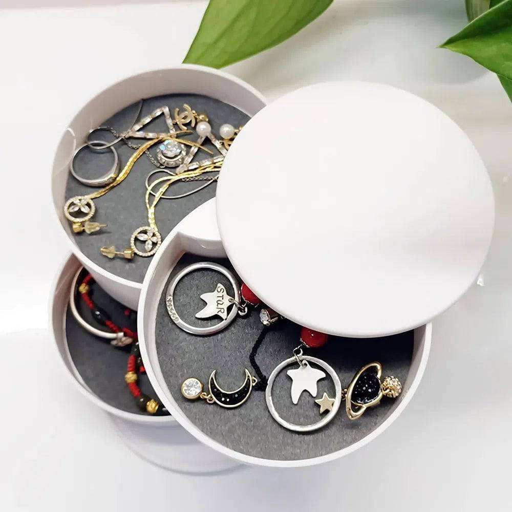 Rotating Multi-Layer Desktop Storage Box