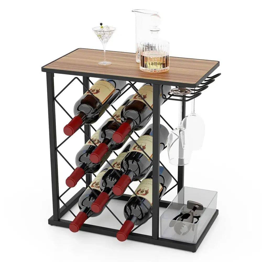 Wooden Countertop Wine Rack