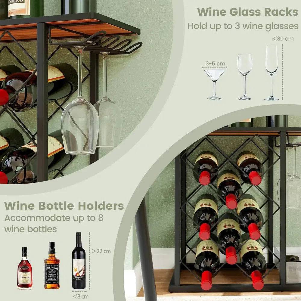 Wooden Countertop Wine Rack