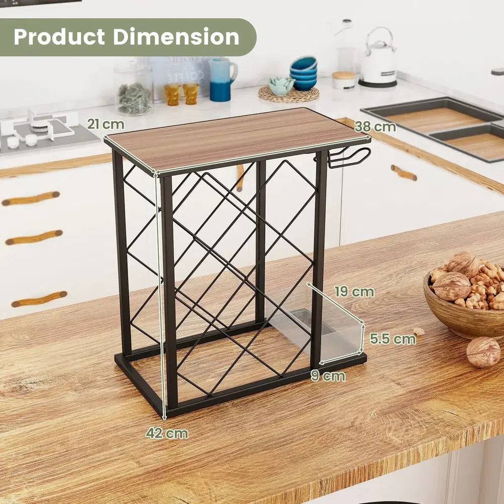 Wooden Countertop Wine Rack