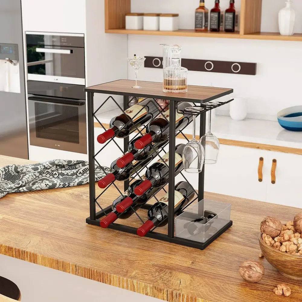 Wooden Countertop Wine Rack