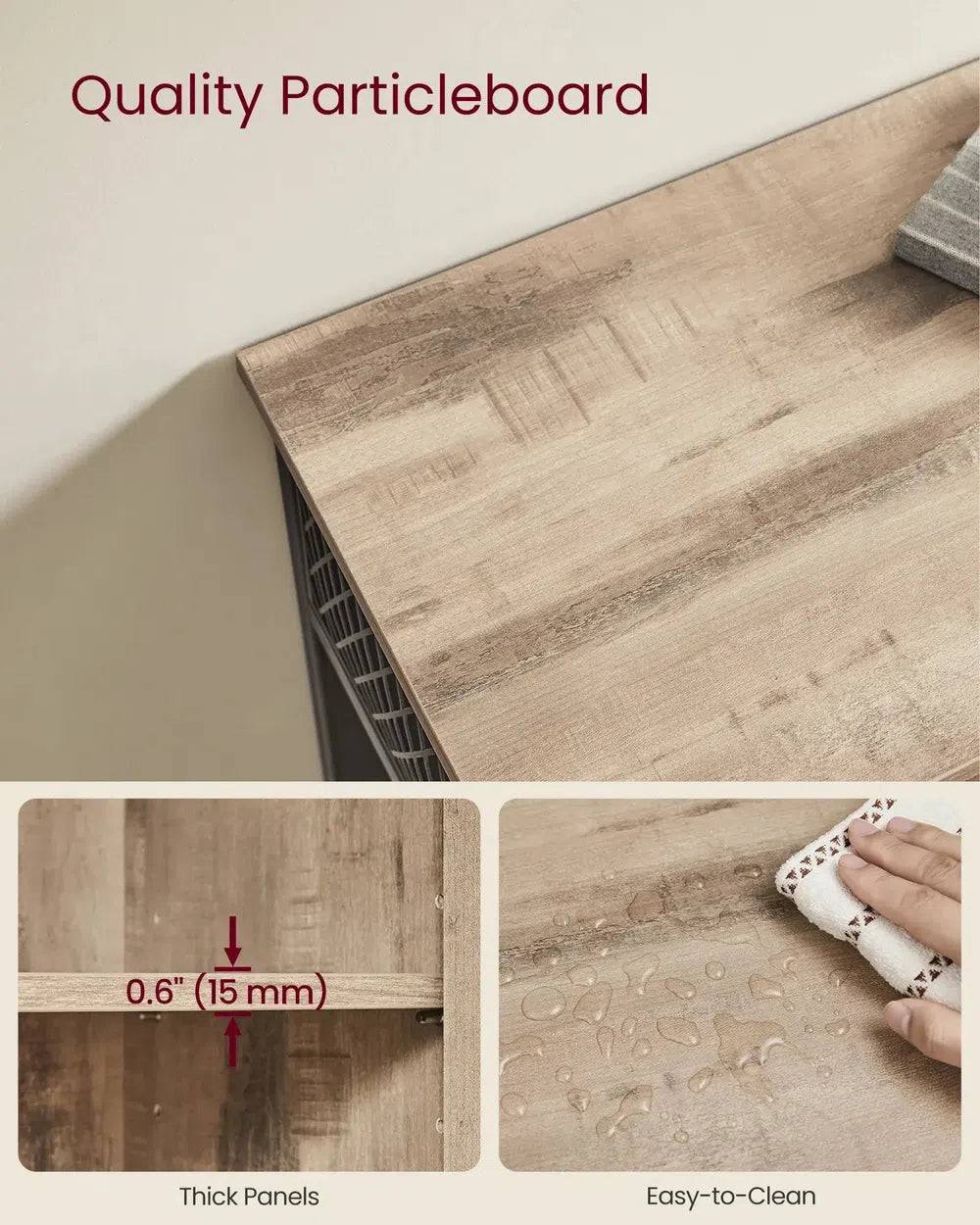Modern Sideboard Storage Cabinet with Three Doors