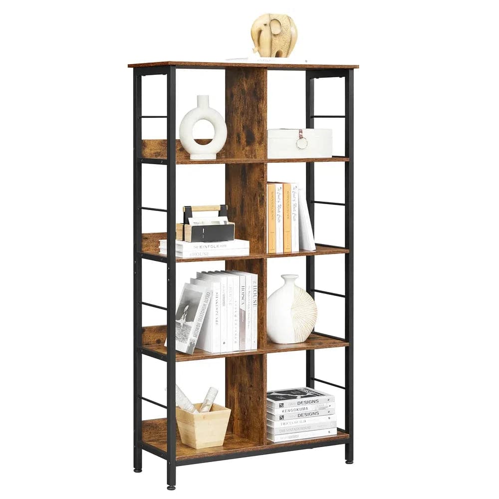 Modern Eight-Compartment Open Storage Bookcase