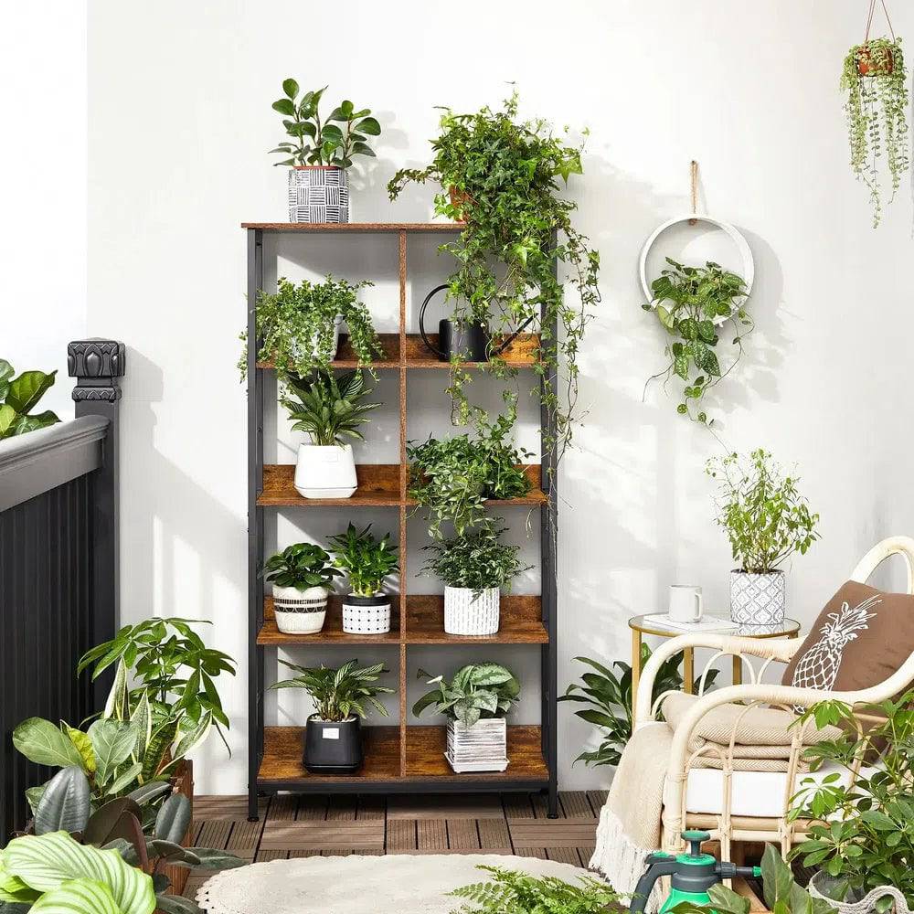 Modern Eight-Compartment Open Storage Bookcase