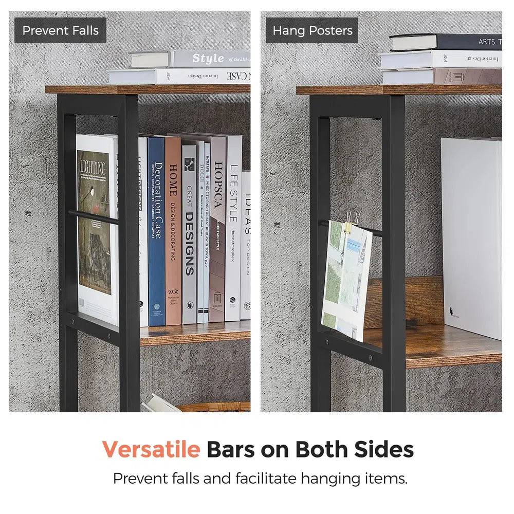 Modern Six-Compartment Wooden Bookshelf