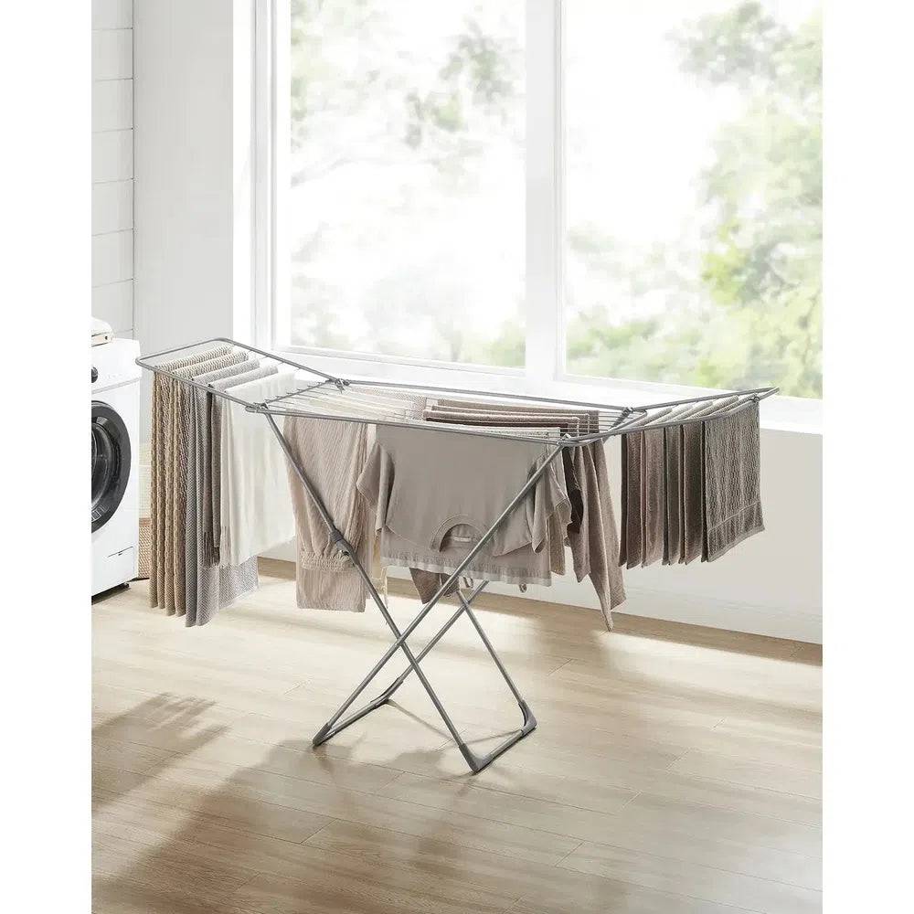 Foldable Clothes Drying Rack with Gullwings Laundry Dryer