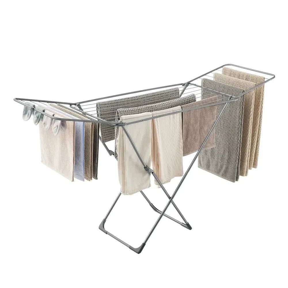 Foldable Clothes Drying Rack with Gullwings Laundry Dryer