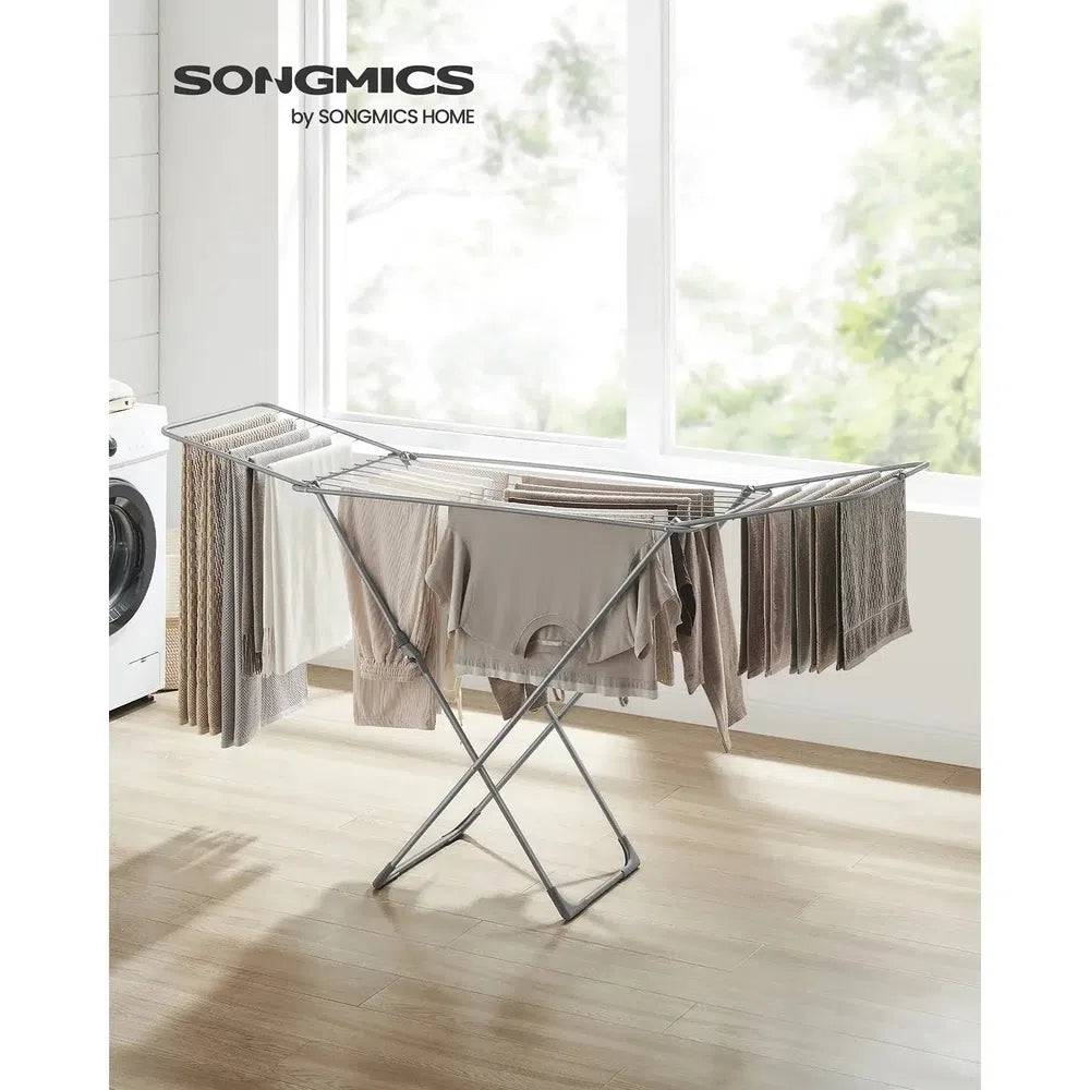 Foldable Clothes Drying Rack with Gullwings Laundry Dryer