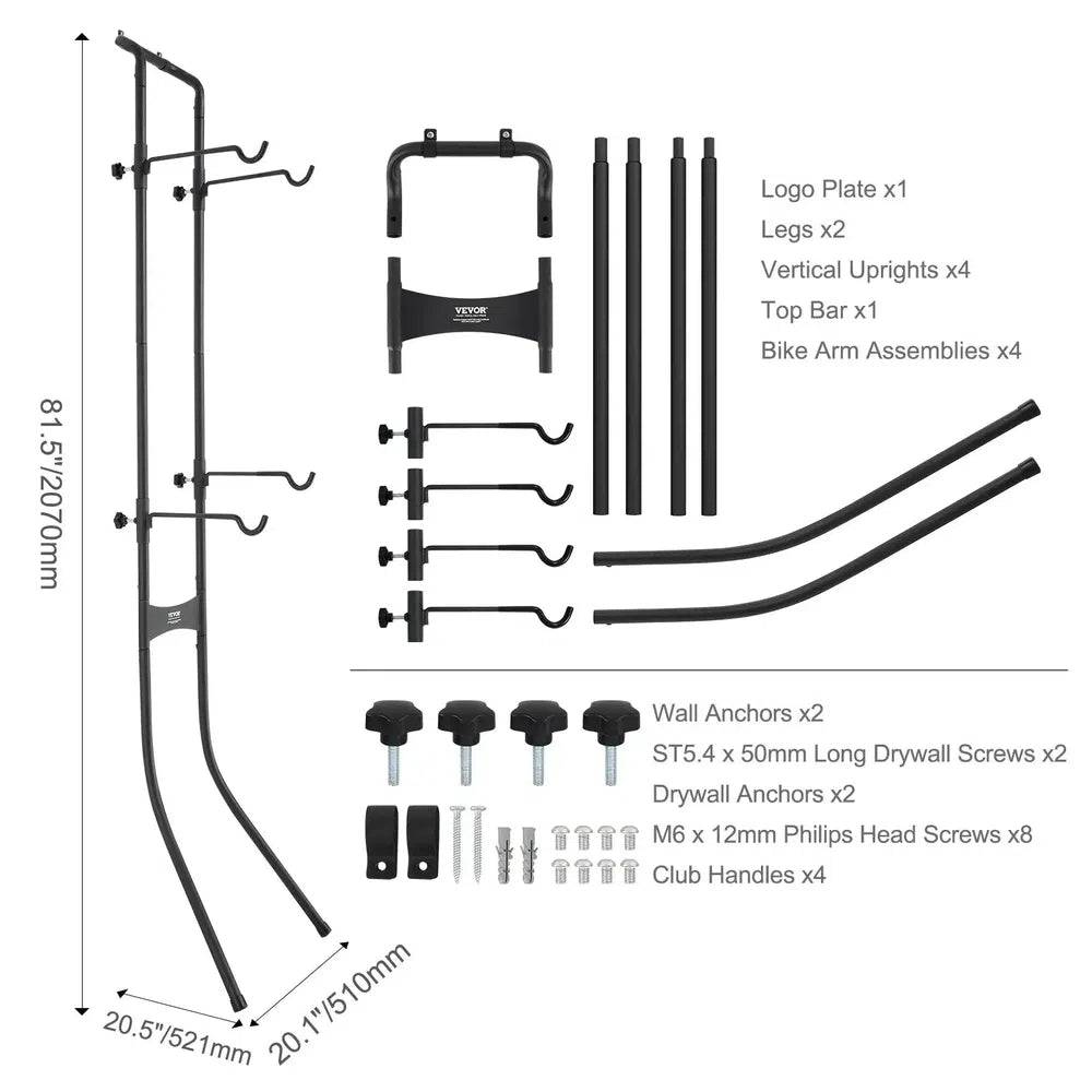 Wall-Mounted Bike Rack