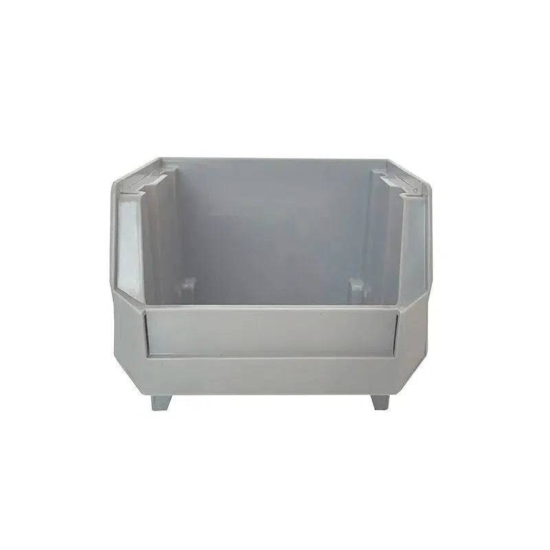 Stackable Grey Plastic Storage Parts Bins