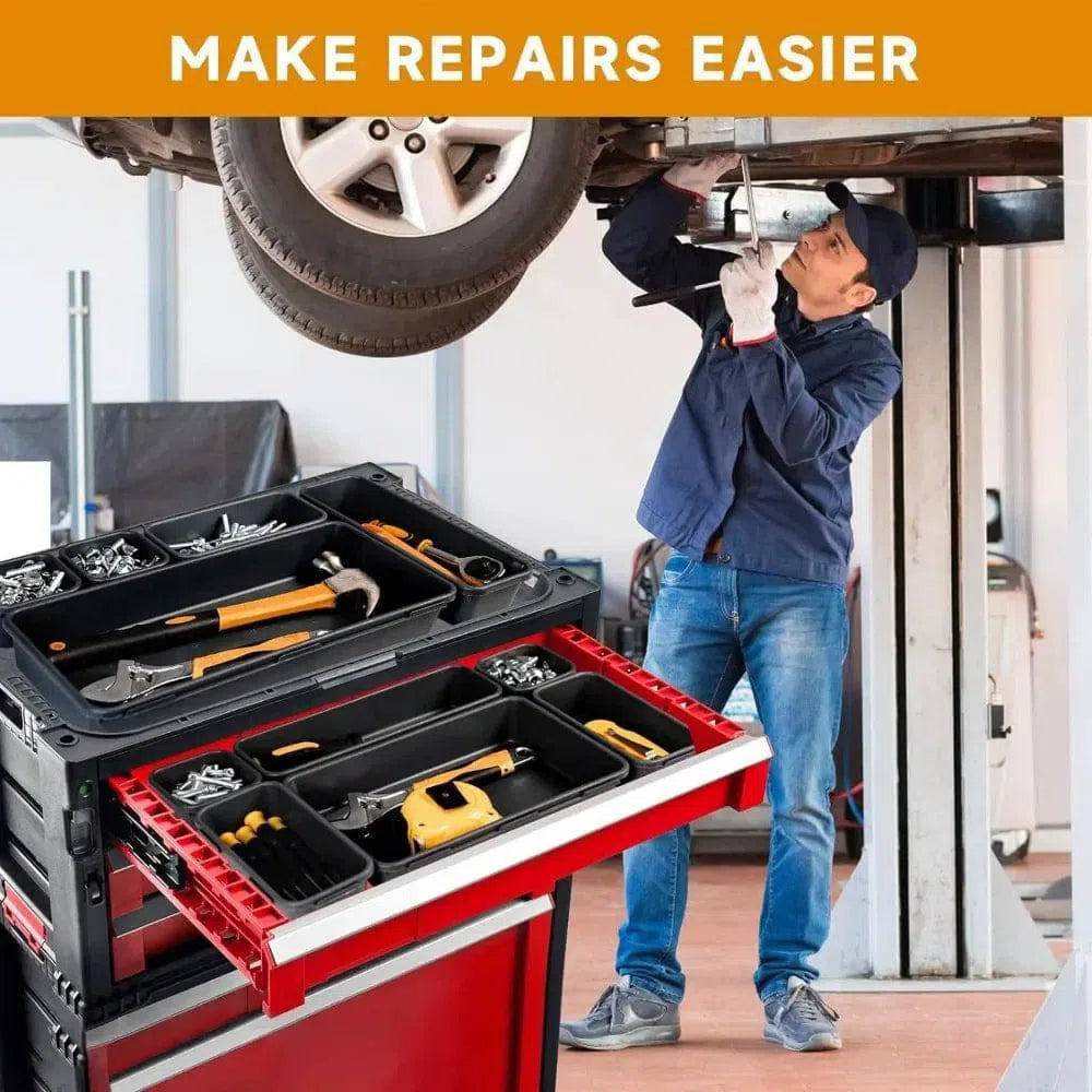 Interlocking Shallow Tool Drawer Organisers