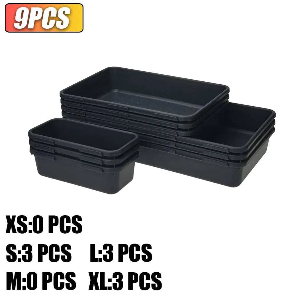 Interlocking Shallow Tool Drawer Organisers