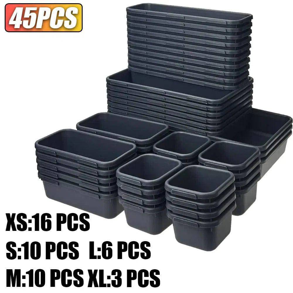Interlocking Shallow Tool Drawer Organisers