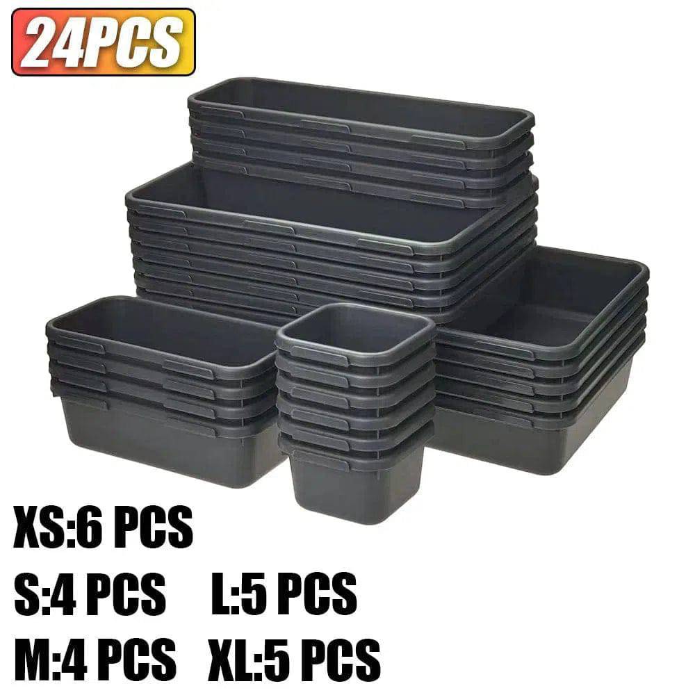 Interlocking Shallow Tool Drawer Organisers