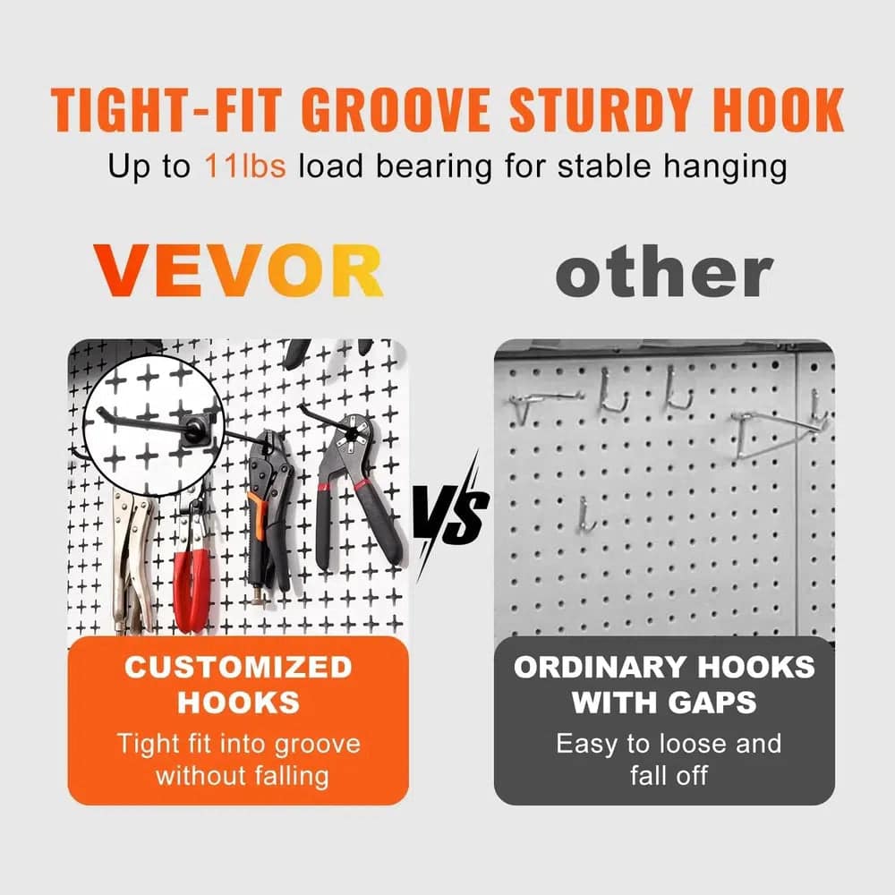 Wall-Mounted Pegboard Tool Organiser