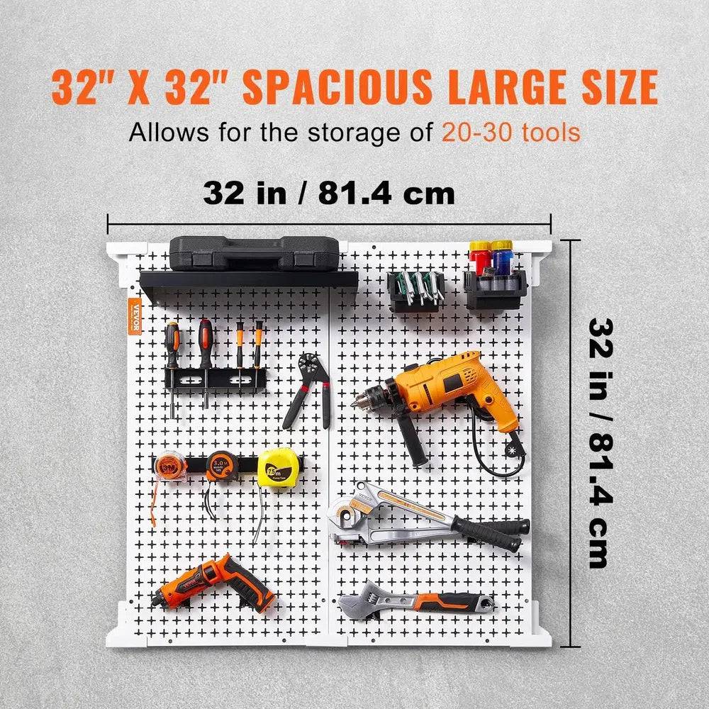 Wall-Mounted Pegboard Tool Organiser