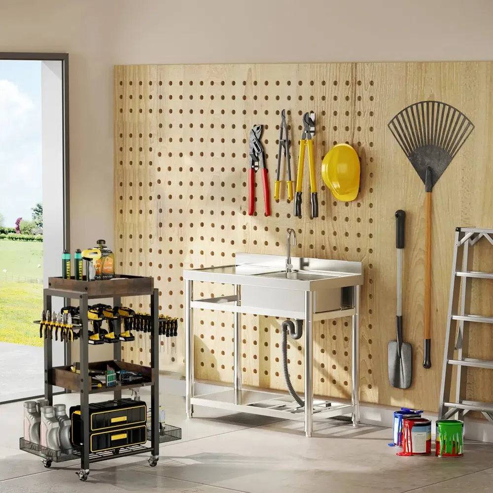 4-Tier Rolling Tool Organiser Cart