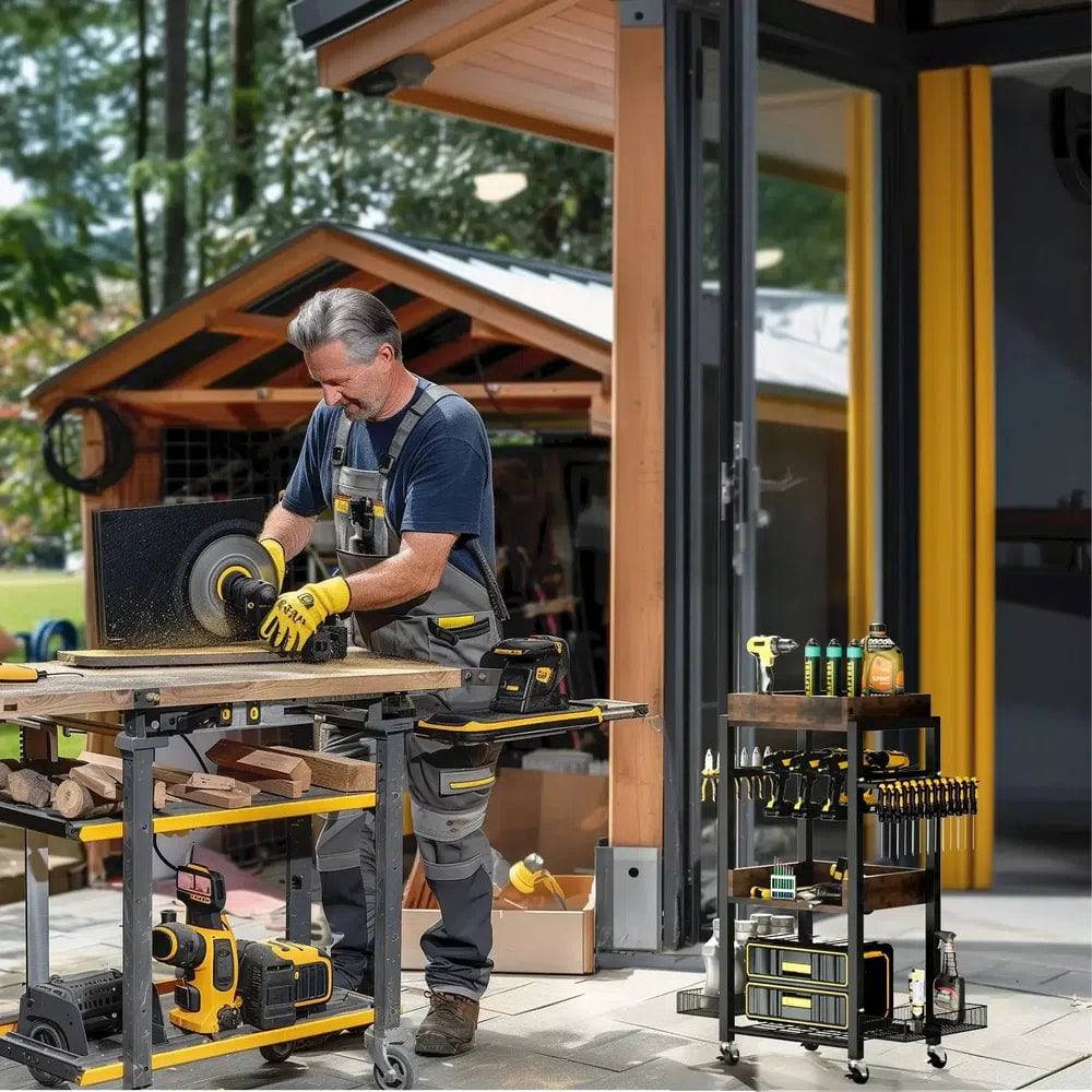 4-Tier Rolling Tool Organiser Cart