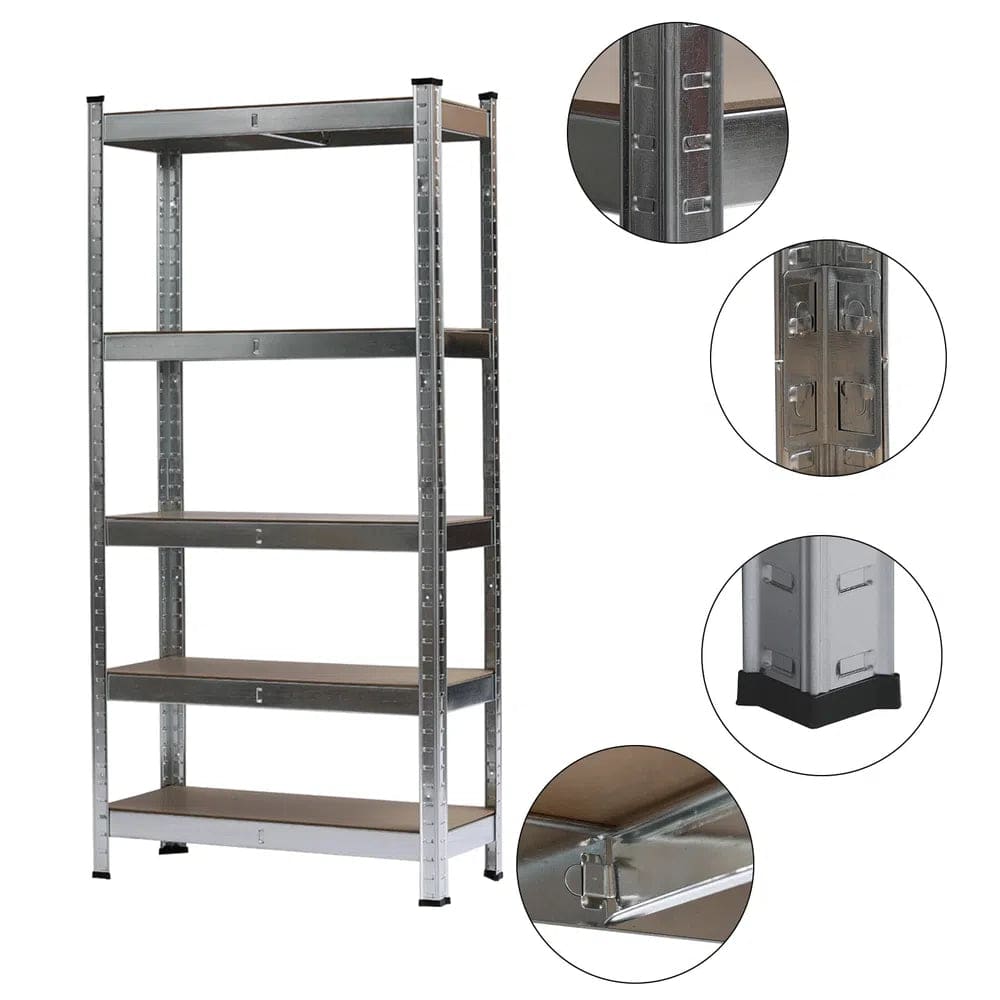 5-Tier Heavy Duty Metal Garage Shelving