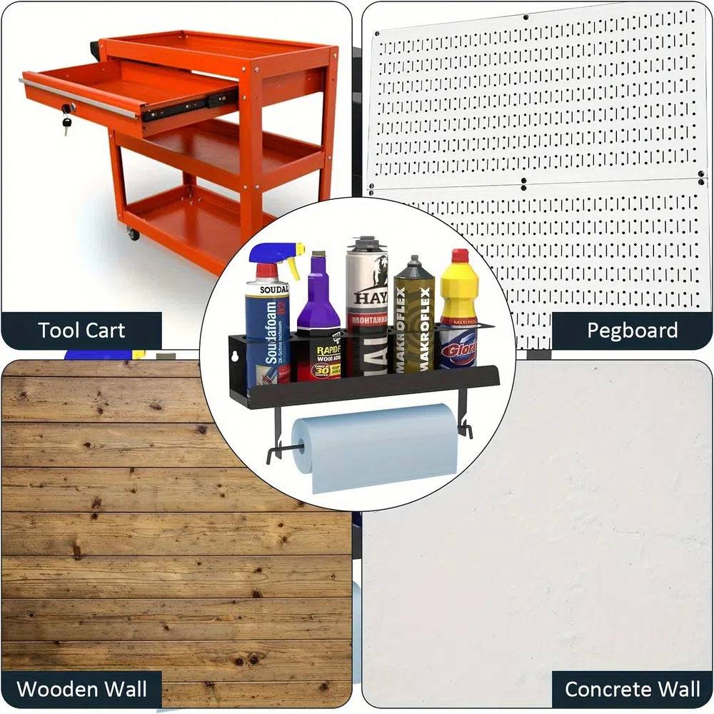 Aerosol Spray Can/Paper Towel Holder