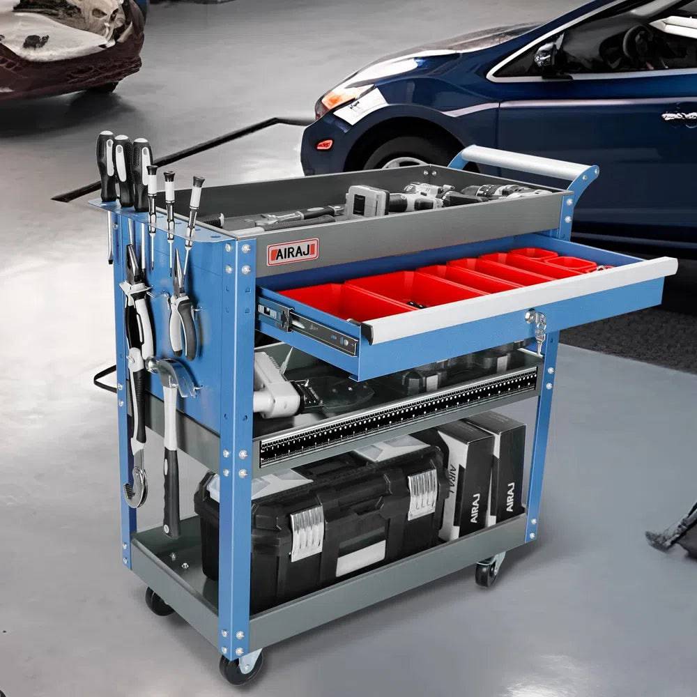 Large Tool Trolley with Sliding Drawers