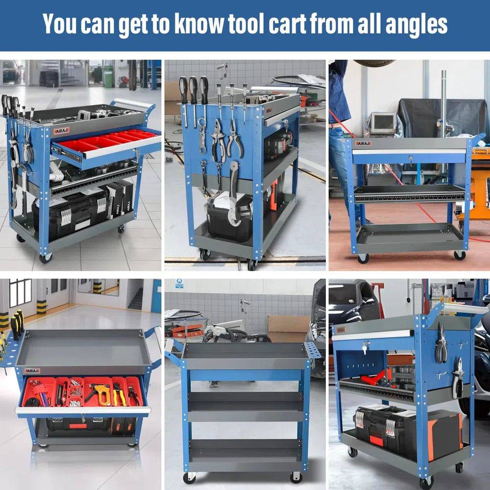 Large Tool Trolley with Sliding Drawers