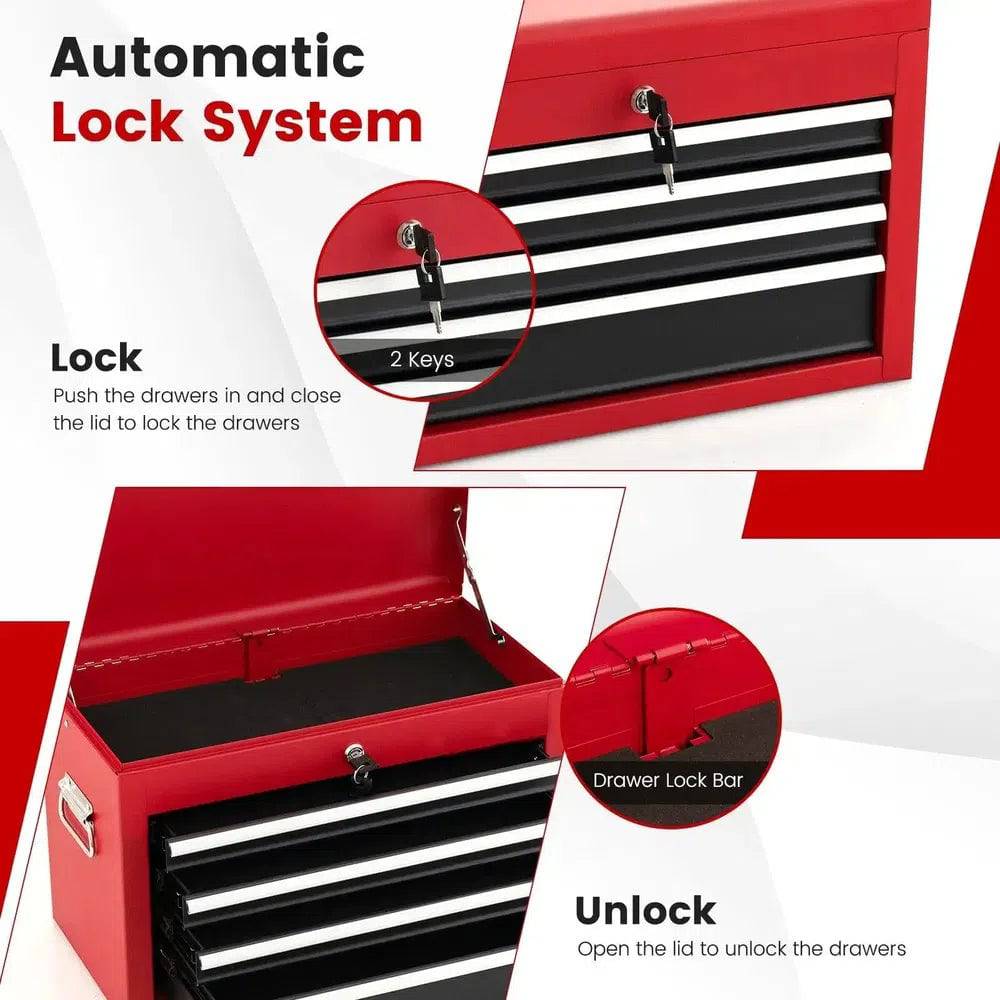 High-Capacity 6-Drawer Rolling Tool Storage Cabinet