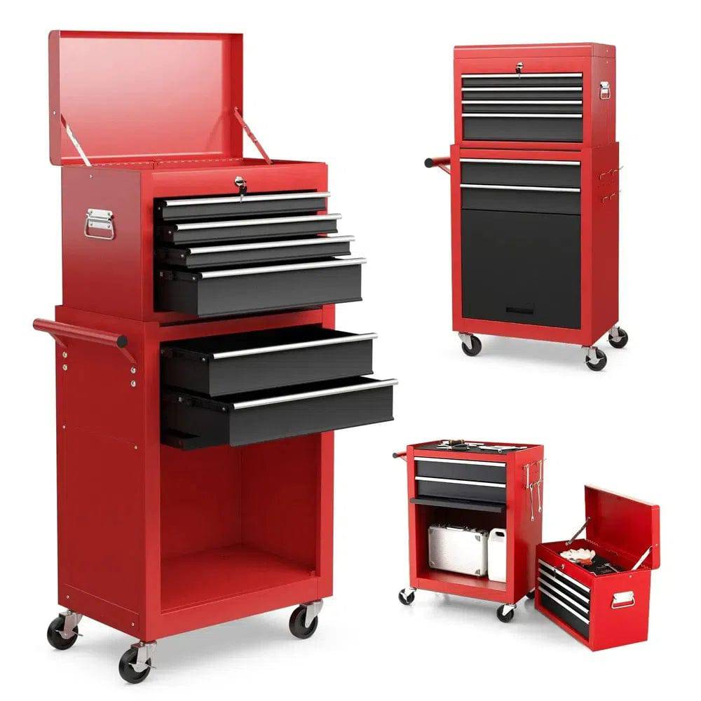 High-Capacity 6-Drawer Rolling Tool Storage Cabinet