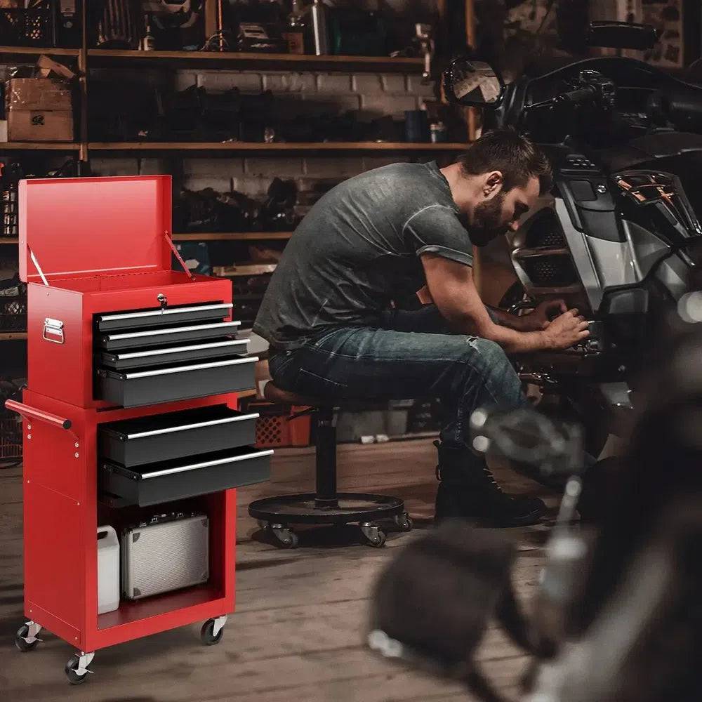 High-Capacity 6-Drawer Rolling Tool Storage Cabinet