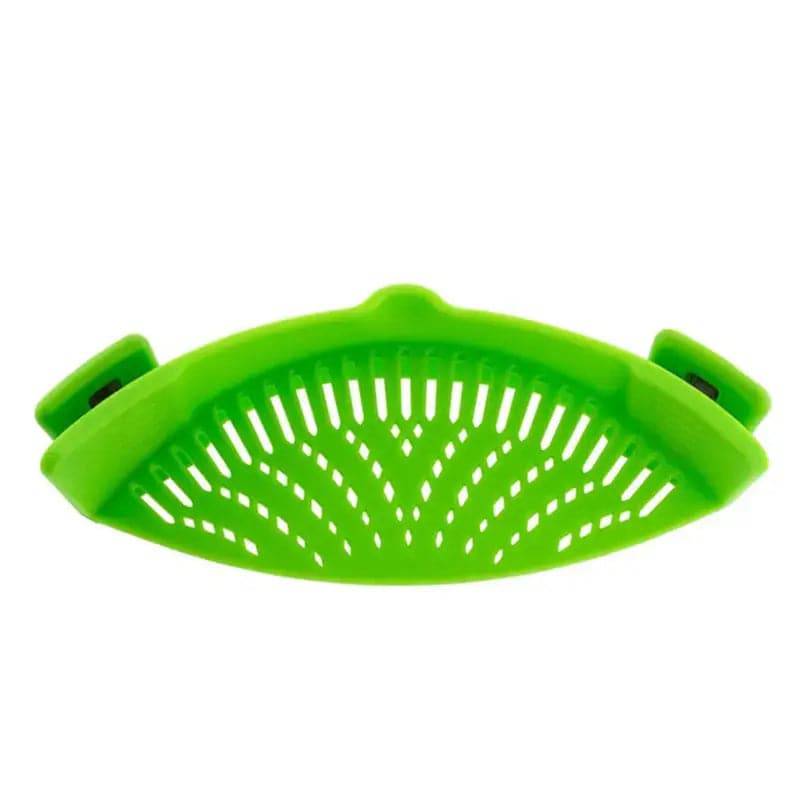 Universal Silicone Clip-On Pan Pot Strainer Anti-Spill Colander